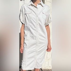 Canyon River Blues Women’s Denim Utility Shirt Dress Light Khaki (14-16)